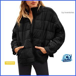 Oversized Lightweight Down Coat Packable Puffer Jacket